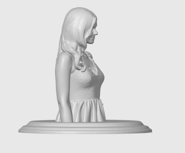 Erin Moriarty 3D Bust - Model preview 9