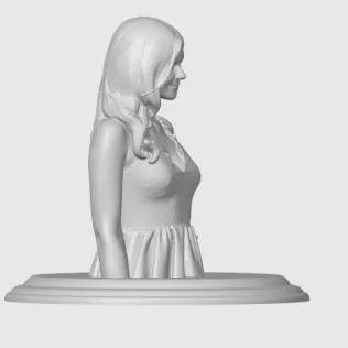 Erin Moriarty 3D Bust - Model thumbnail 9