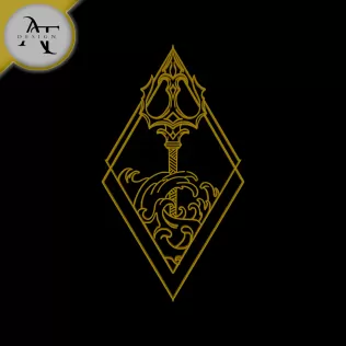 Trident of Poseidon - Line Art- 2D Wall Art Decor