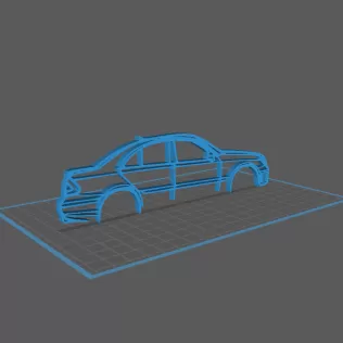Mercedes - E55 AMG Wall Art - Model thumbnail 1