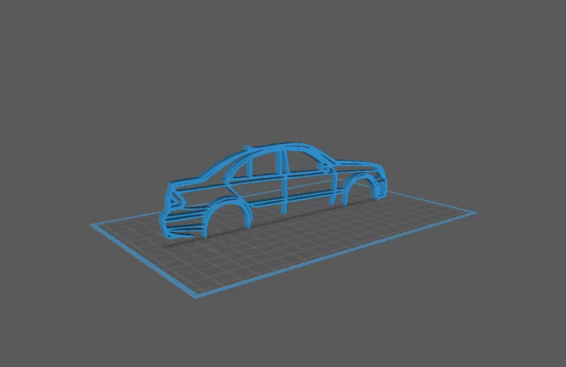 Mercedes - E55 AMG Wall Art - Model preview 1