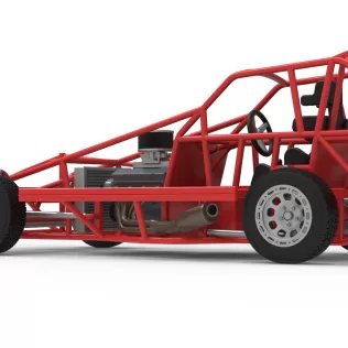 BriSCA Formula 1 Stock Car Base for Dirt Version 2 Scale 1:25 - Model thumbnail 13