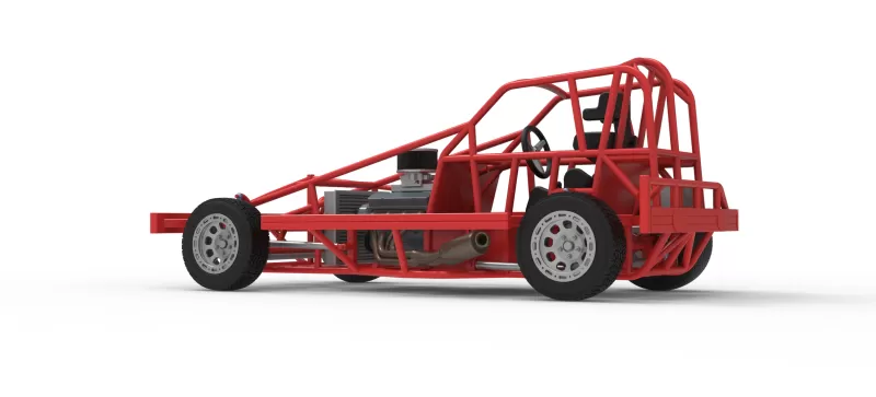 BriSCA Formula 1 Stock Car Base for Dirt Version 2 Scale 1:25 - Model preview 13