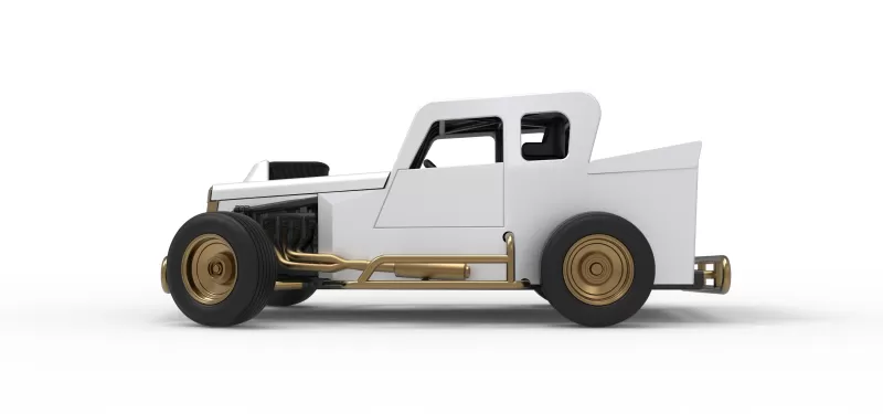 Dwarf car while turning Version 2 Scale 1:25 - Model preview 9