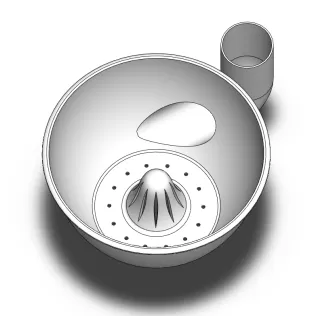 trendy smart washing bowl - Model thumbnail 2