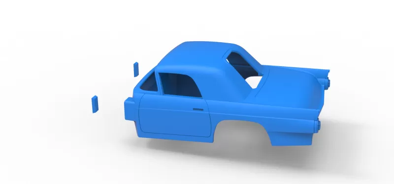 Shell of Vintage front engine dragster Version 6 Scale 1:25 - Model preview 15