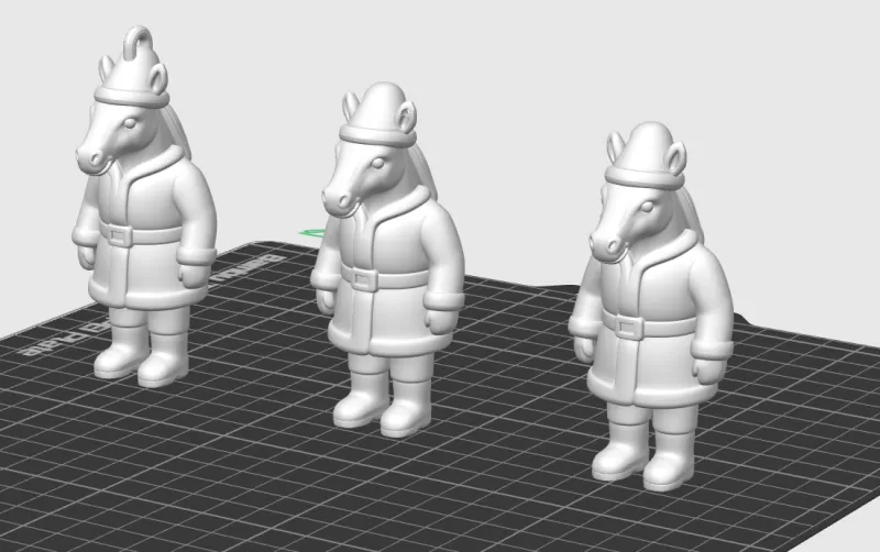 Horse-Santa - Model preview 2