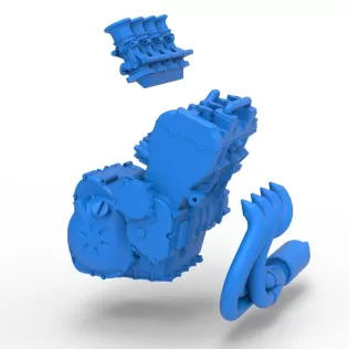 Engine of Three Quarter Midget Scale 1:25 - Model thumbnail 18