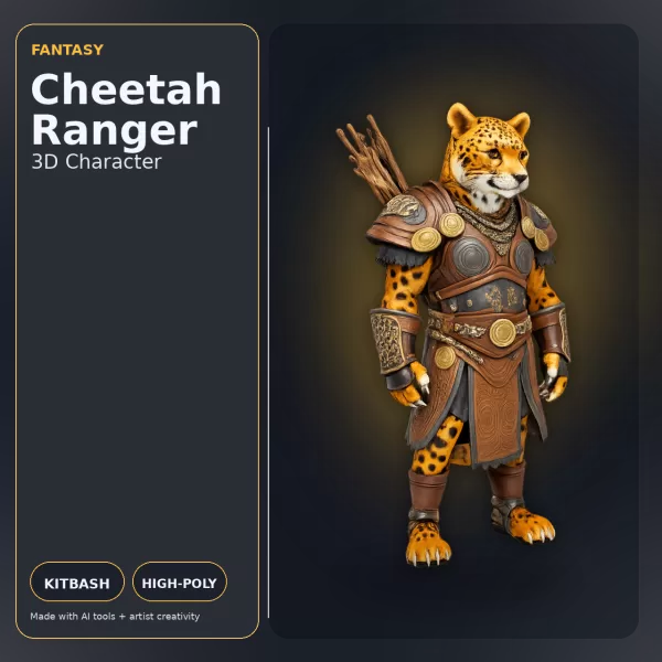 Creature Kitbash Collection – High-Poly Fantasy & Sci-Fi Charact - Model preview 6