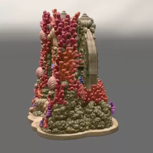 Coral Seahorse Fantasy Gateway STL File for 3D Print - Model thumbnail 12