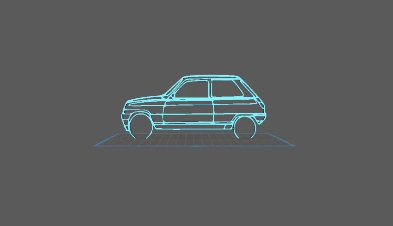 Renault - R5 Alpine Wall Art - Model preview 1