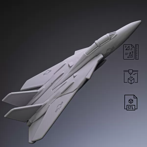 F-14 Fighter Jet #RoZ - Model preview 8