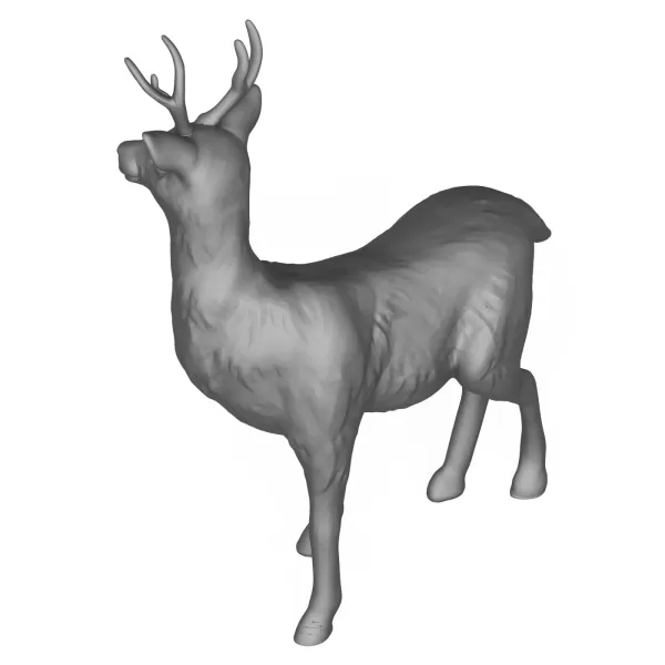 3D Printable Young Deer Animal - Model preview 5