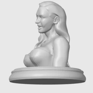 Megan Fox 3D Bust Print - Model thumbnail 3