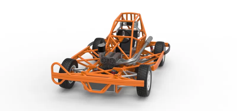 BriSCA Formula 2 Stock Car Base Scale 1:25 - Model preview 5