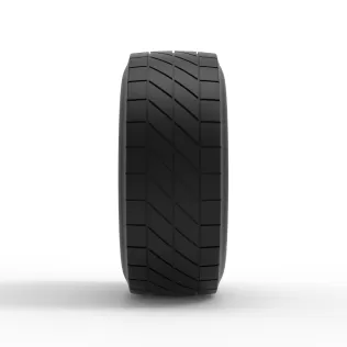 Wheel of Vintage Dirt race car V7 Scale 1:25 - Model thumbnail 4