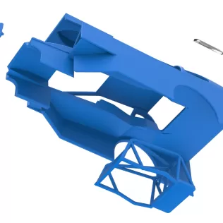 Shell of Northeast Dirt Modified stock car Version 2 Scale 1:25 - Model thumbnail 18