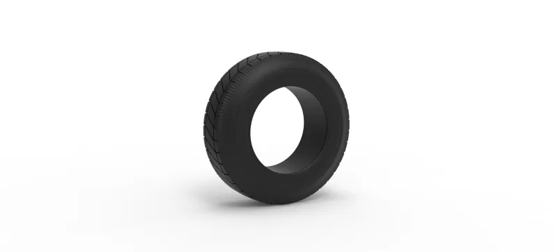 Vintage dirt tire Version 3 Scale 1:25 - Model preview 1