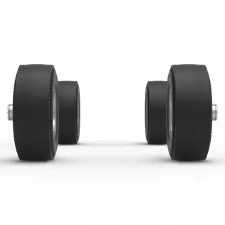 Wheel Set of Vintage AWD dragster Scale 1:25 - Model thumbnail 4