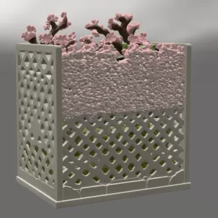 Sakura Sanctuary Book Nook STL File for 3D Print - Model thumbnail 12