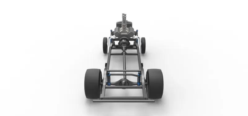 Chassis of Gasser Version 2 Scale 1:25 - Model preview 14