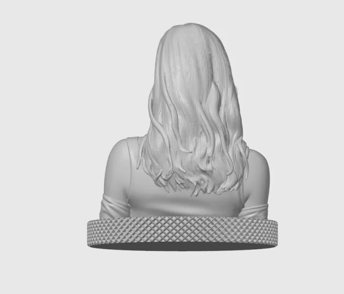 Emmy Rossum 3D Model Print - Model preview 7