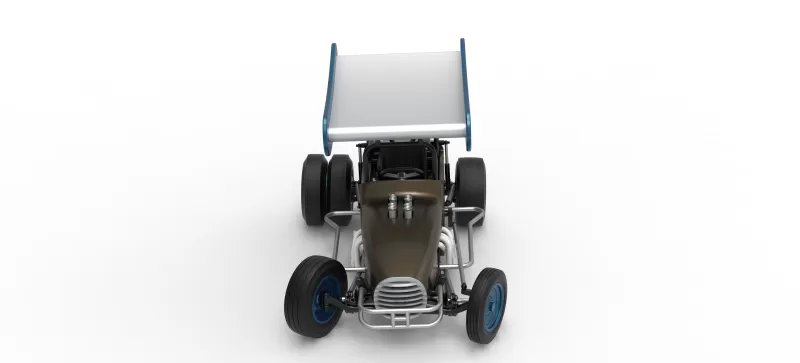Vintage Winged Supermodified for Dirt while turning V2 1:25 - Model preview 8