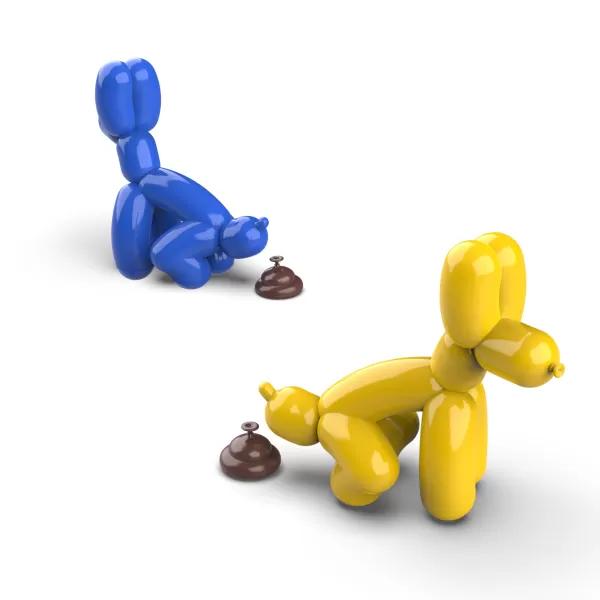 Shitting Balloon Dog, 3D Pooping Decor Dog, Funny Dog Lover Gift - Model preview 4