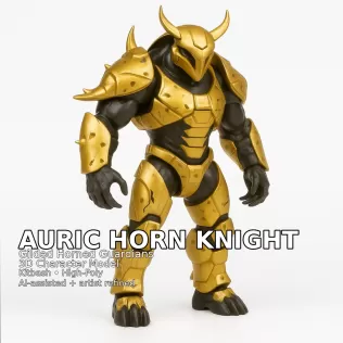 Golden Beast Guardians – Gilded Horned Character Pack (10 Models - Model thumbnail 10