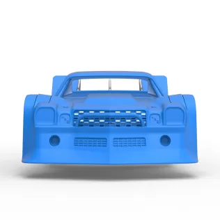Shell of Vintage Dirt late model Race car Version 3 Scale 1:25 - Model thumbnail 6
