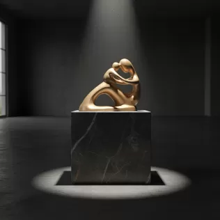 Mother’s Day Sculpture, 3D Mother and Child Decor, Mother's Day - Model thumbnail 3