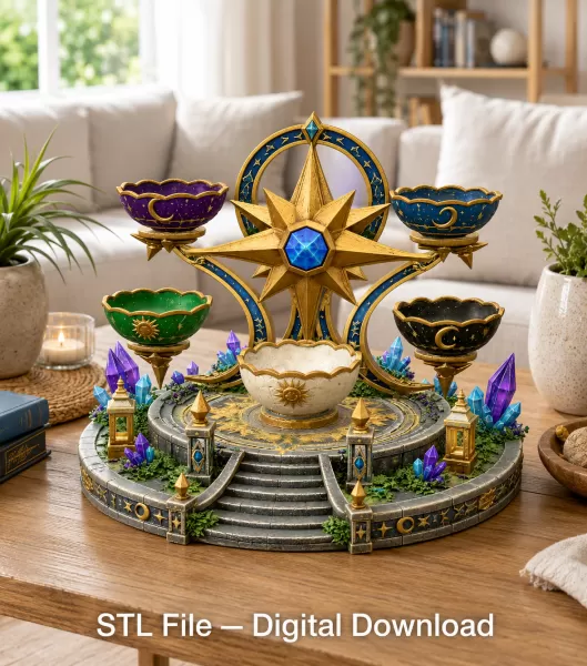 Astral Constellation Offering Sanctuary STL File for 3D Print - Model preview 6