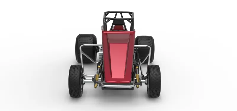 Vintage Dirt Silver Crown Car Scale 1:25 - Model preview 8