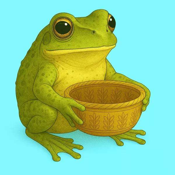 Frog Holding Basket - Model preview 1