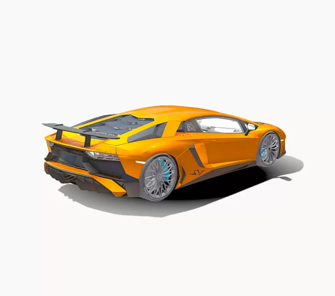 Lamborghini Aventador Svj - Model preview 3