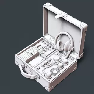 Military Suitcase Radio #RoZ - Model thumbnail 2