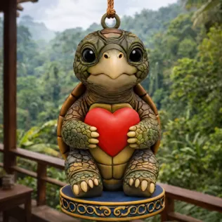 Cute Turtle with Heart – 3D Printable STL File