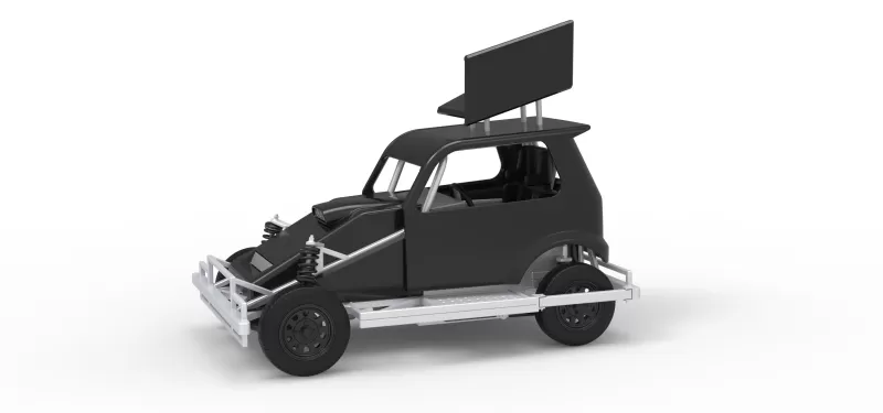 New Zealand Ministock car Version 3 Scale 1:25 - Model preview 1