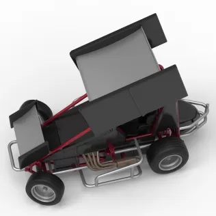 New Zealand Minisprint while turning Scale 1:25 - Model thumbnail 4