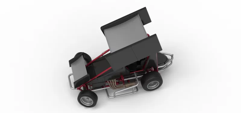 New Zealand Minisprint while turning Scale 1:25 - Model preview 4