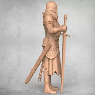 Medieval Warrior Statue - Model thumbnail 5