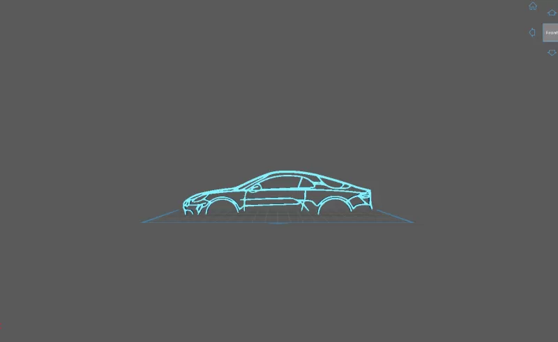 Alpine - A110 2020 Wall Art - Model preview 2