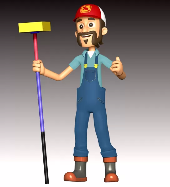 Farmer Al Fan Art - Model preview 3