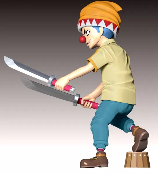 Young Buggy - One Piece - Model preview 7