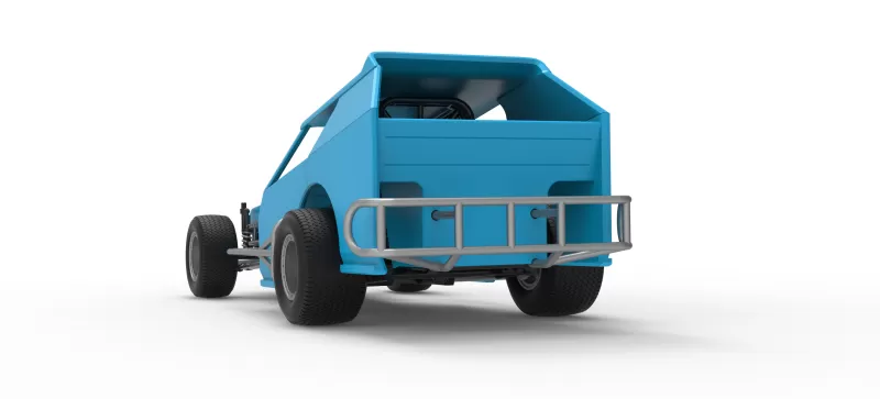 Vintage Dirt Modified stock car Version 8 Scale 1:25 - Model preview 15