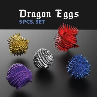 Dragon Easter Eggs 5 pcs. Set, Easter Egg Gift, 3D Printing for