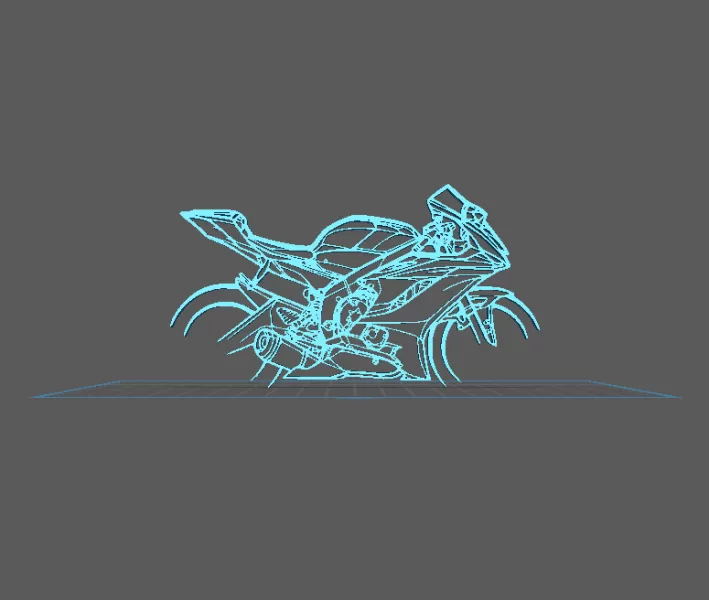Yamaha - R6 Wall Art - Model preview 1