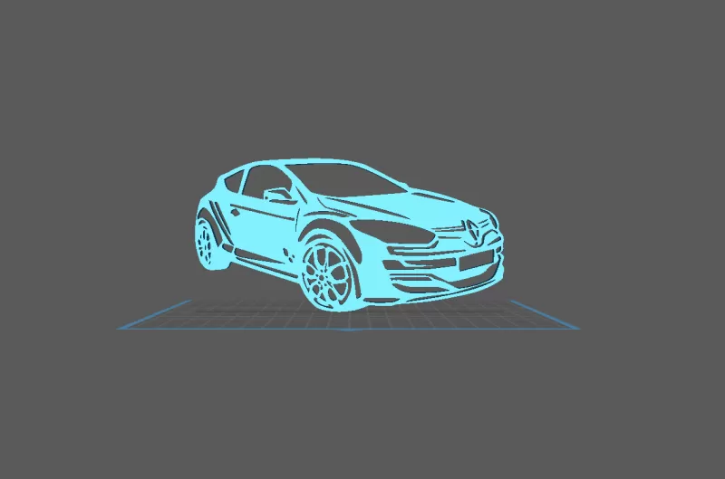 Renault - Megane 3 RS Wall Art - Model preview 2