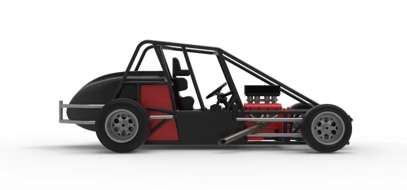 Experimental Pavement Silver Crown Car Base Scale 1:25 - Model preview 18