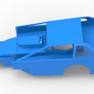 Shell of Northeast Dirt Modified stock car Version 2 Scale 1:25 - Model thumbnail 8